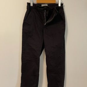 Everlane cropped straight short black jean size 4